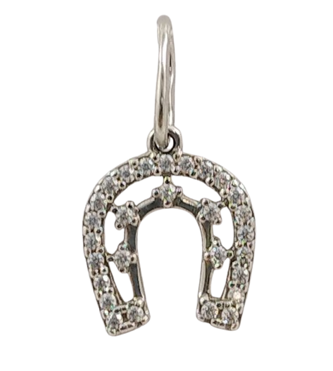 Підвіска золота з цирконієм "Підкова" 440435б, фото 1