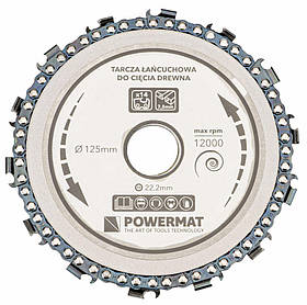 Пиляльний диск ланцюговий Powermat 125 x 22,2 мм диск ланцюговий для різання та формування
