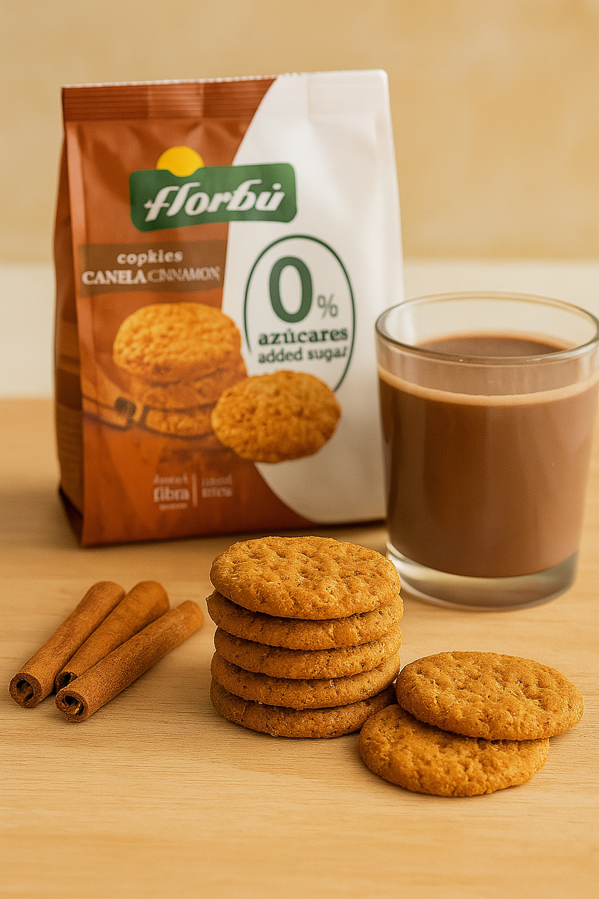 Італійське печиво "Florbu" без цукру із корицею 130 гр. Італія, фото 1