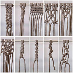 Урок Вузли макраме. 20 найпопулярніших вузлів макраме