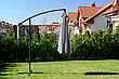 Садова розкладна парасоля Funfit Garden (діаметр - 3 метри) з боковою стійкою, Сіра, фото 7