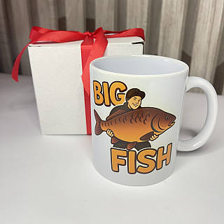 Чашка з принтом Big Fish – кружка з великою рибою для рибака