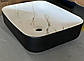Раковина накладная MIXXUS PREMIUM DIVERSE-0110 MARBLE-BLACK 500х390х130mm (MP6517), фото 3