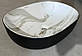 Раковина накладная MIXXUS PREMIUM ELLIPSE-0105 MARBLE-BLACK 600х400х150mm (MP6565), фото 7