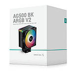 Кулер процесорний DeepCool AG500 BK ARGB V2 (R-AG500-BKAMMN-GJD), фото 2