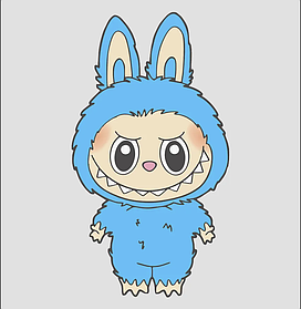 Термотрансфер Лабубу Labubu 105 х 190 мм