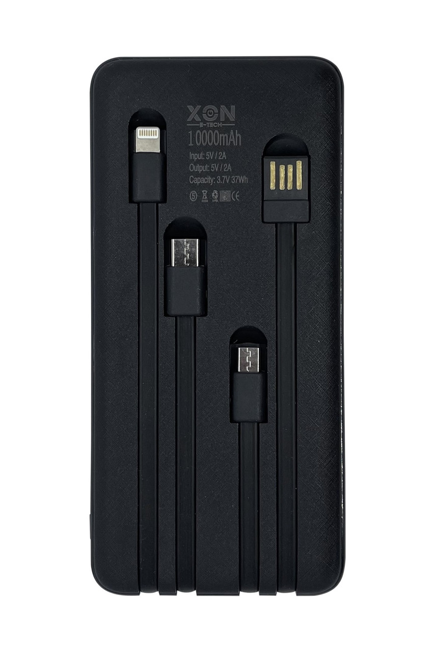 Портативна батарея 10000 mAh XON PowerBank MultiLink (MC1S 2909) Чорна