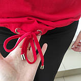 Жіноча червона футболка Зав'язки, фото 5