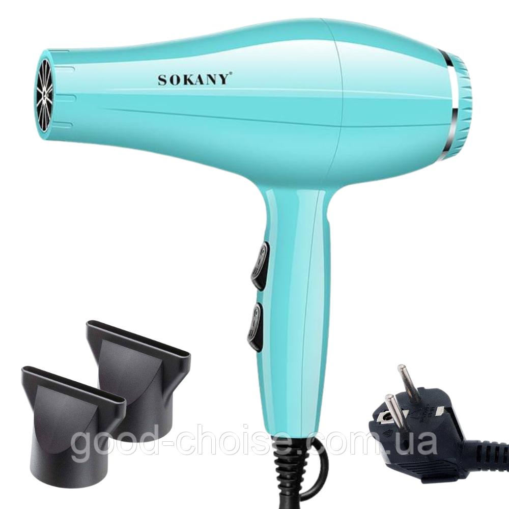 Фен для волосся від мережі, 950W, 2 швидкості, SK-14013 / Фен для сушки / Професійний фен-сушка, фото 1
