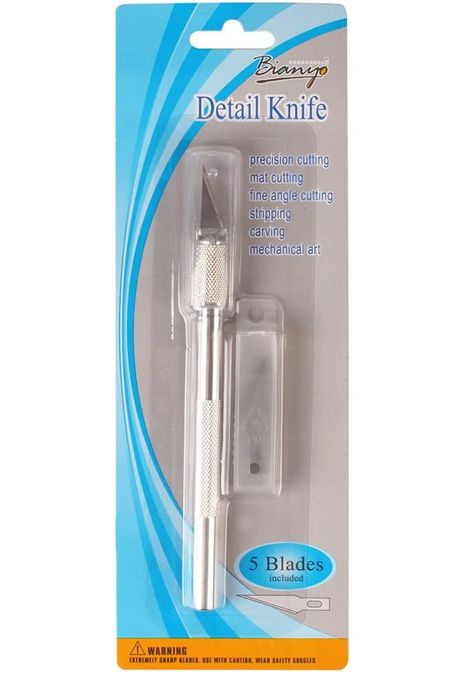 Ніж макетний (скальпель) для дизайнерських робіт WORISON + 5 лез, фото 1