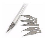 Ніж макетний (скальпель) для дизайнерських робіт WORISON + 5 лез, фото 3