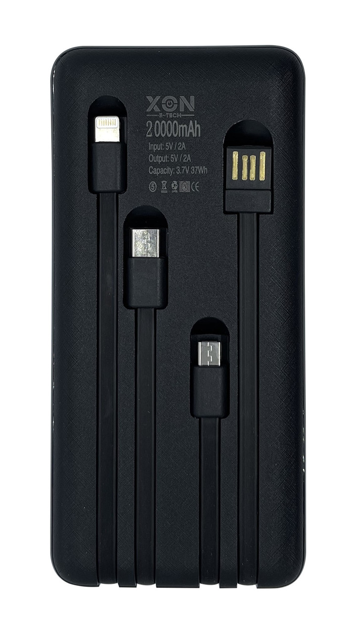 Портативна батарея 20000 mAh XON PowerBank MultiLink (MC2S 2954) Чорна