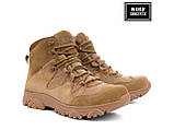 Тактичні літні дихаючі черевики койот для військових та охорони. Напівберци армійські "Партизан". Wolf original, фото 6
