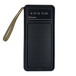 Портативна батарея 10000 mAh з функцією зарядки від сонячної енергії XON PowerBank SolarLink (SC1S 3227) Чорна