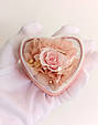 Футляр для каблучки "Серце з трояндою" рожевий, фото 3