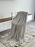 Плед-покривало "Зигзаг №4", 100% cotton, сірий колір, фото 3