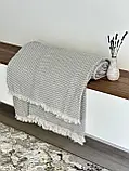 Плед-покривало "Зигзаг №4", 100% cotton, сірий колір, фото 6