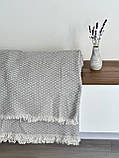 Плед-покривало "Зигзаг №4", 100% cotton, сірий колір, фото 8