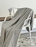 Плед-покривало "Зигзаг №4", 100% cotton, сірий колір, фото 5