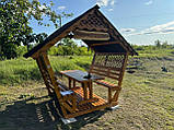 Дерев'яна альтанка, розбірна (на 8 людей) "Люкс", фото 4