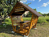 Дерев'яна альтанка, розбірна (на 8 людей) "Люкс", фото 5