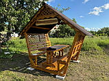 Дерев'яна альтанка, розбірна (на 8 людей) "Люкс", фото 3