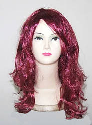 Перука локони 50 см рубін