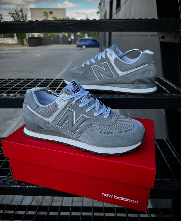 Чоловічі кросівки New balance 574 grey Encap Nb Нью Баланс сірі замша текстиль, фото 1