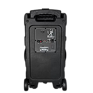 Акустична колонка на колесах 600 Вт з 15-дюймовим динаміком та радіомікрофоном ZXX-7272, фото 10