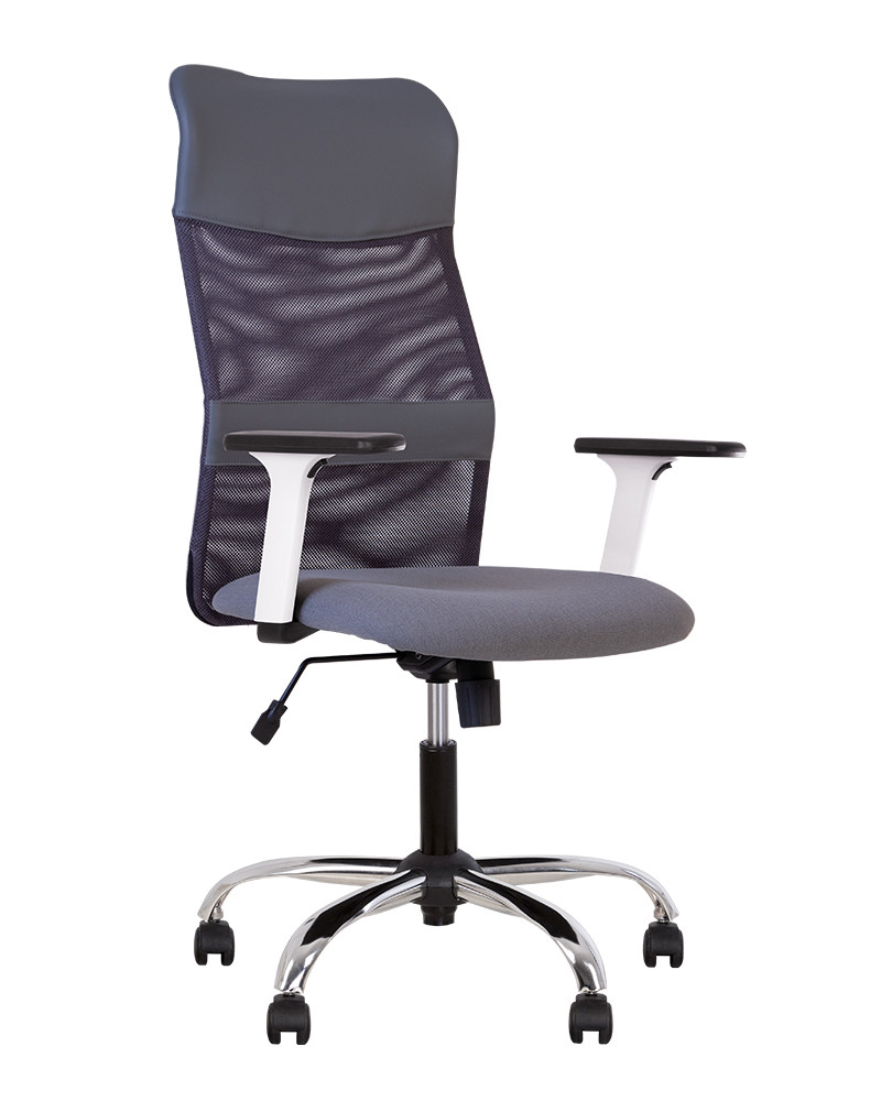 Крісло офісне Ultra GTR tilt white AC-78 CHR68 сітка OH-14, Sm-03, Eсo-70 (Новий Стиль ТМ)