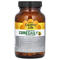 Мультивітаміни для чоловіків віком від 50 років, Core Daily-1, Country Life, 60 таблеток