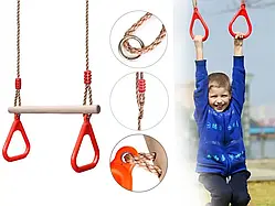 Трапеція 43 см з трикутними кільцями для дитячого майданчика