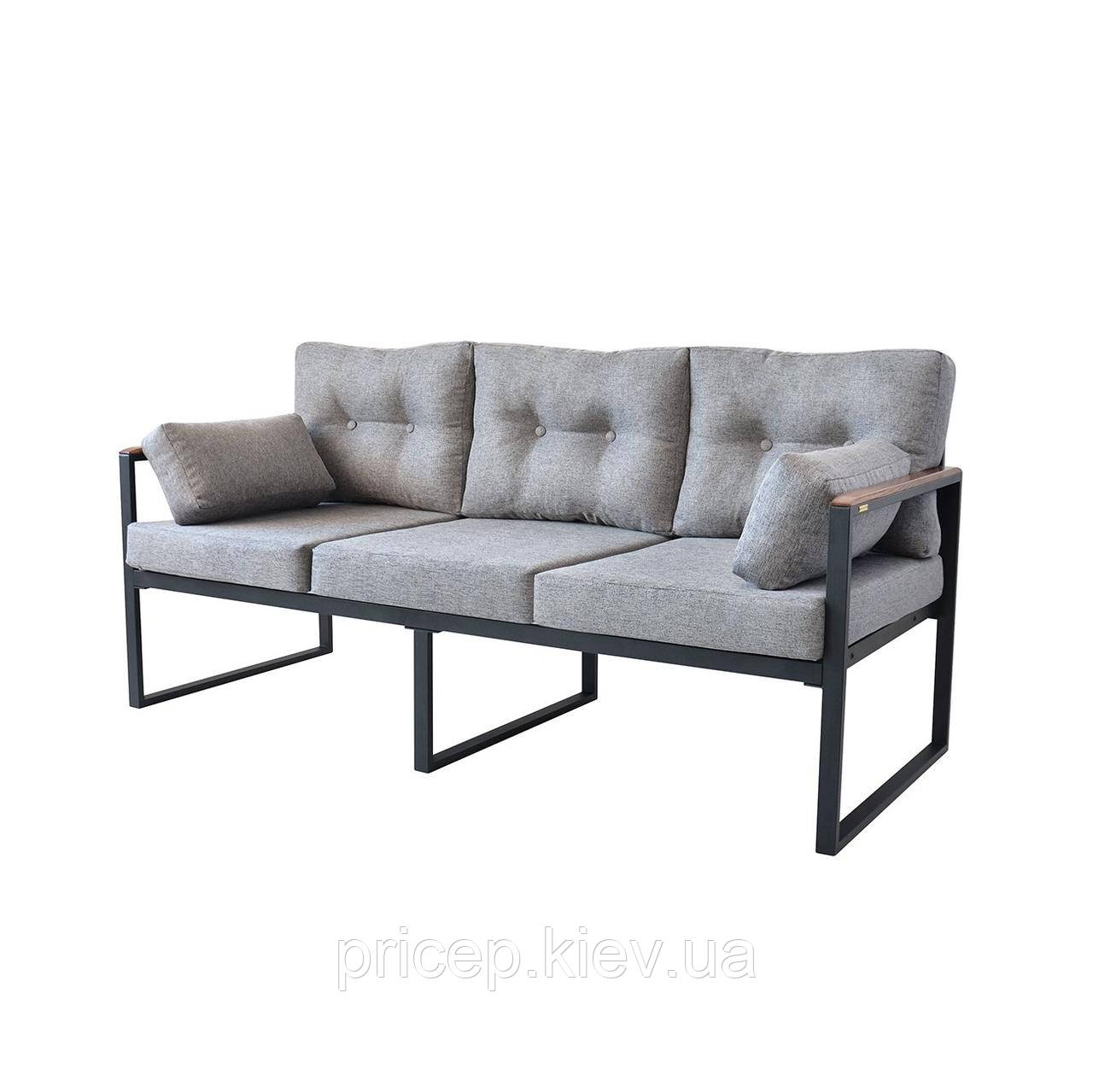 Диван "Плаза" 3-х місний (сірий), фото 1