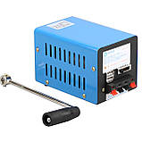 Портативний ручний генератор RESTEQ 20Вт — динамо-машина з двома USB виходами, фото 3