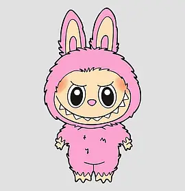 Термотрансфер Лабубу Labubu 105 х 190 мм