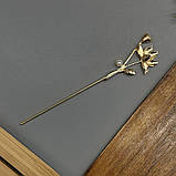 Металева шпилька для волосся «Лотос», фото 2