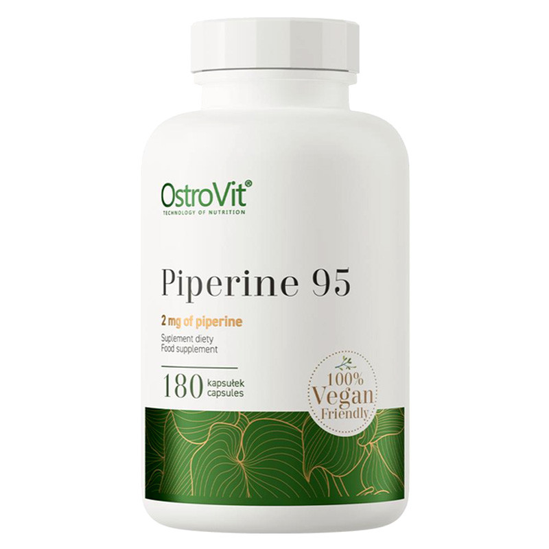 Екстракт чорного перцю OstroVit PIPERINE 95 VEGE 180 капс Польща