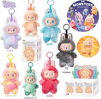 М'яка іграшка брелок The Monsters Labubu Big into Energy v3 Лабубу серія Тай дай