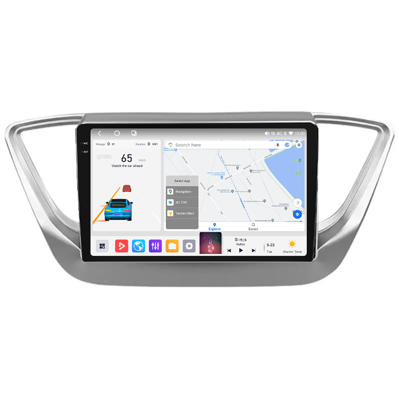 Штатна магнітола Mekede MS 2k Hyundai Accent (2017-2018) CarPlay QleD, фото 1