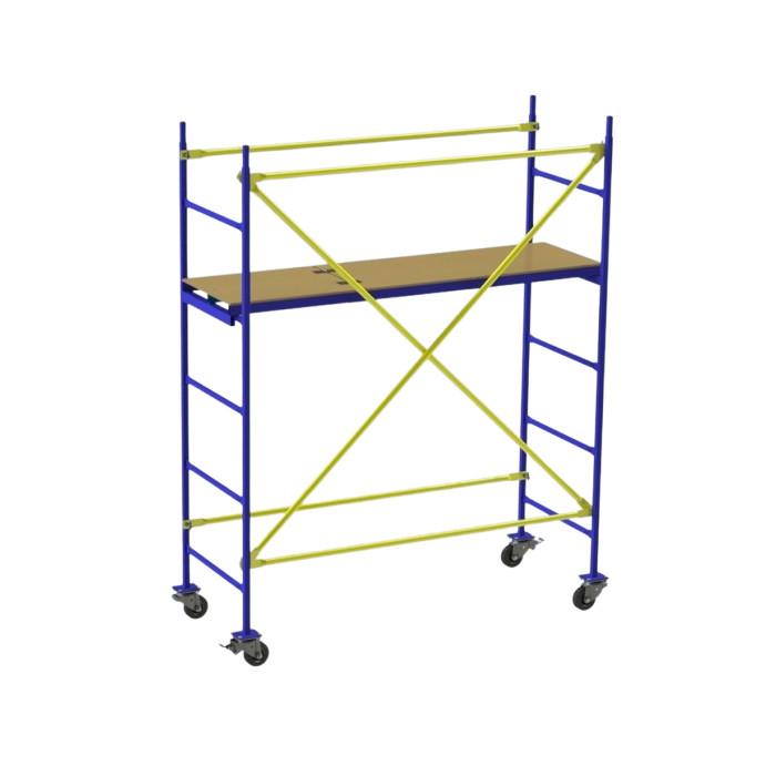 Будівельні міні-риштування на колесах 0,5×1,6 м Маляр-1 (робоча висота до 3 м), фото 1