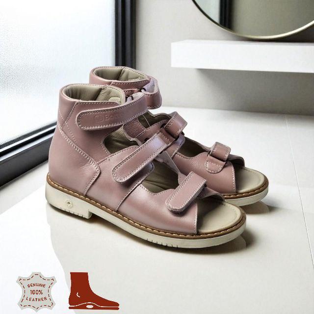 Дитячі шкіряні ортопедичні сандалії для лікування вальгусної деформації 33 розмір, фото 1