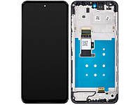 Дисплей для Motorola Moto G13 (XT2331), Moto G23 (XT2333) із сенсором чорний + рамка оригінал (54)
