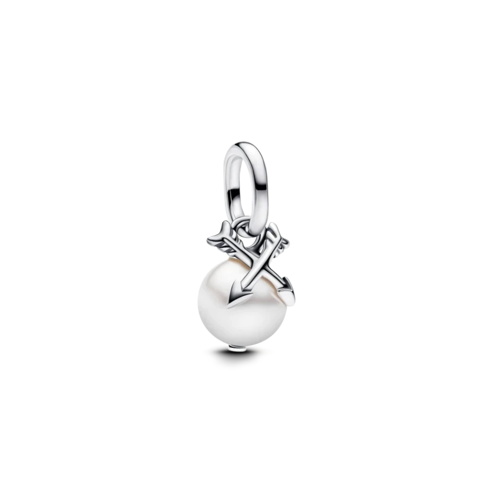 Срібна намистина Pandora «Перлина та стріли» 793687C01, фото 1