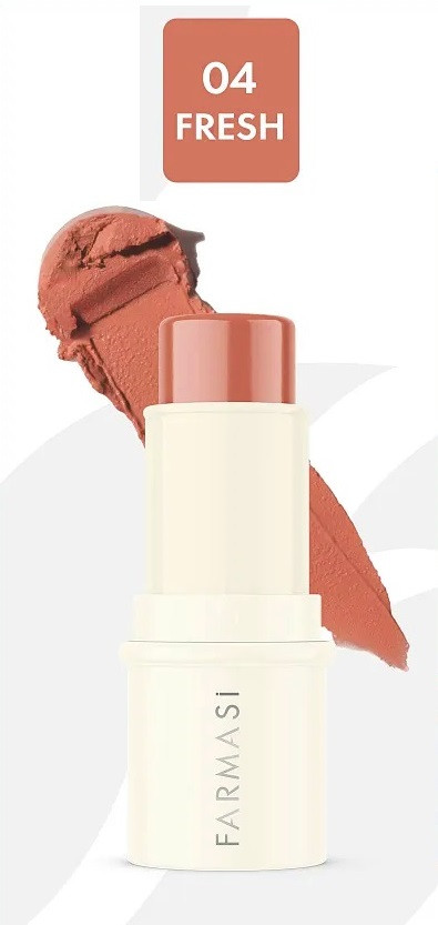 Кремові рум'яна-стик Натуральний рум'янець Fresh Blush Stick Farmasi 4.5 г, фото 1