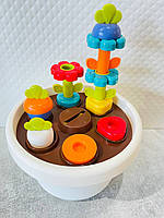 Гра сортер HE795800, 5 ігор, фігурки (овочі, квіти), в коробці, 18-18-12см, фото 2