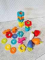 Гра сортер HE795800, 5 ігор, фігурки (овочі, квіти), в коробці, 18-18-12см, фото 9