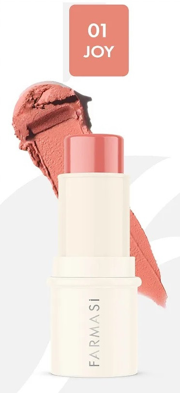 Кремові рум'яна-стик Натуральний Joy Blush Stick Farmasi 4.5 г