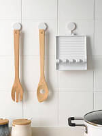 Органайзер для кухонного приладдя та кришок 13×14,5 см – підставка для ложок, лопаток, половників., фото 4