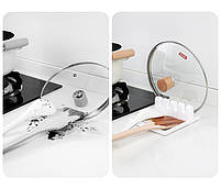 Органайзер для кухонного приладдя та кришок 13×14,5 см – підставка для ложок, лопаток, половників., фото 6