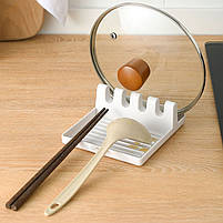 Органайзер для кухонного приладдя та кришок 13×14,5 см – підставка для ложок, лопаток, половників., фото 7